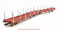 OO-IPA-131B Revolution Trains IPA Car Carrier Twin Set with stakes - STVA Red
